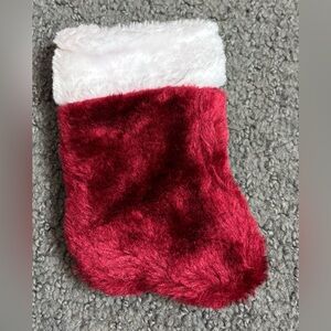 Burgundy Mini 6.25” Christmas Stocking